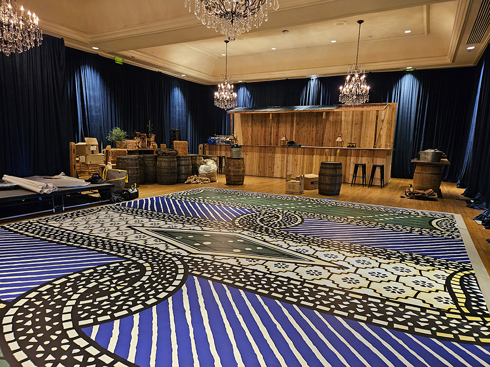 Floor Graphics in McLean, VA designed and installed for workplace interiors and event environments