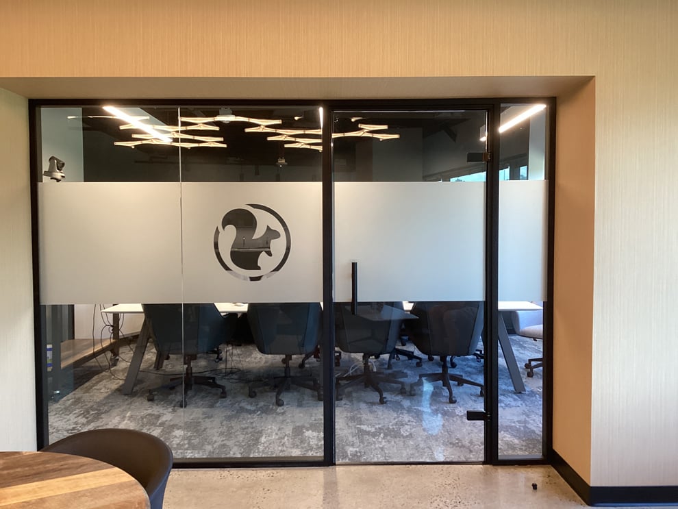 Frosted Vinyl in Columbia, MD designed and installed for corporate environments and branded spaces