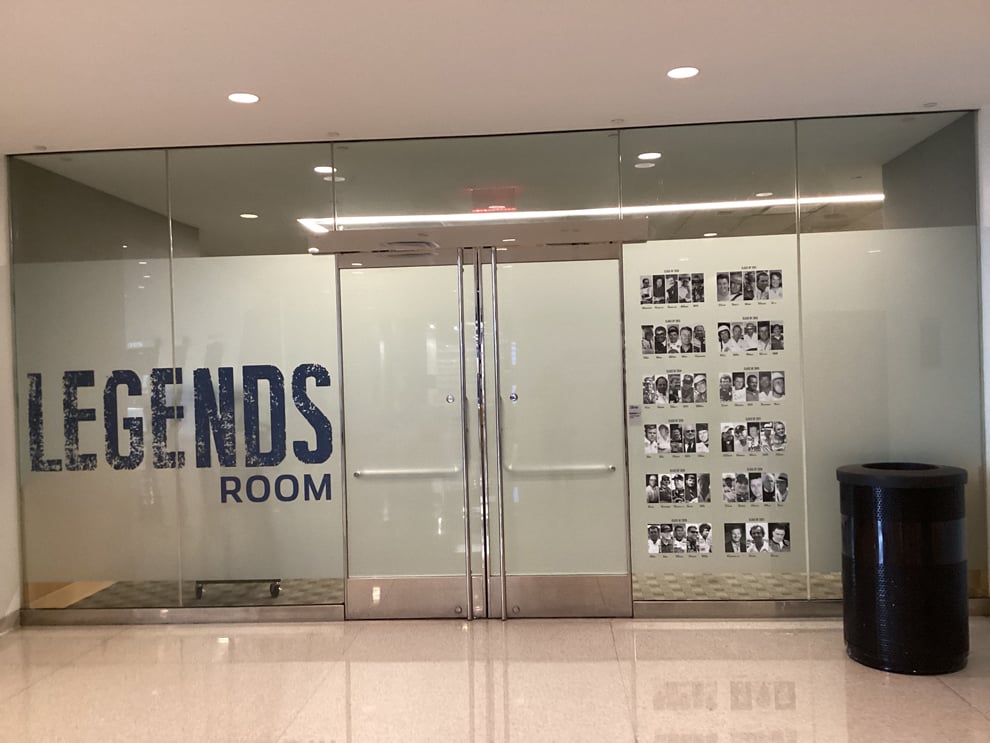 Frosted Vinyl in Richmond, VA designed and installed for decorative glass and professional interiors
