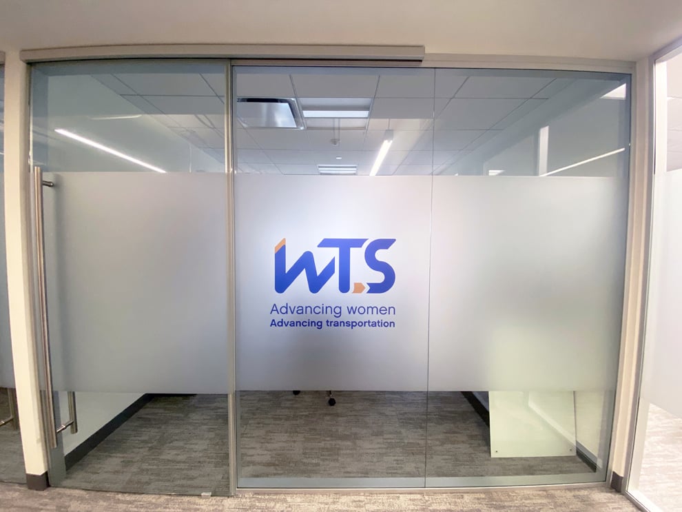 Frosted Vinyl in Washington, DC designed and installed for custom privacy film and brand identity
