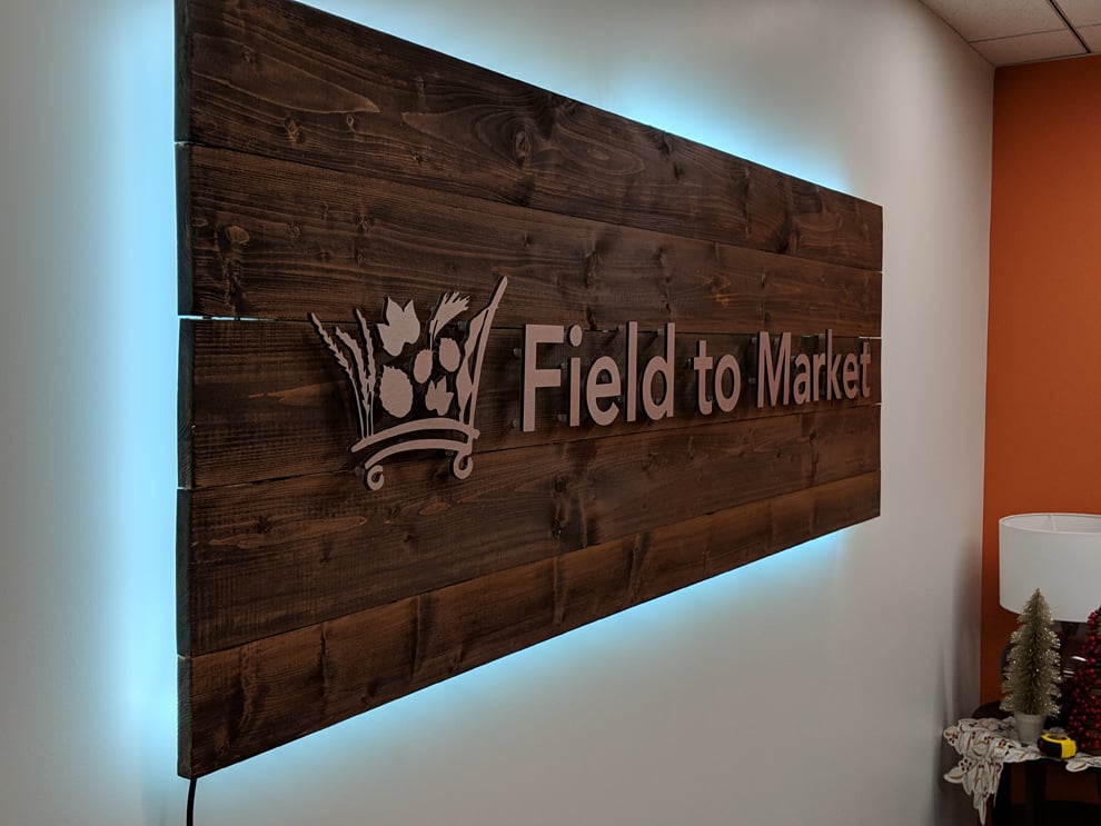 LED Backlit Signs in Sterling, VA designed and installed for brand enhancement and lobby interiors