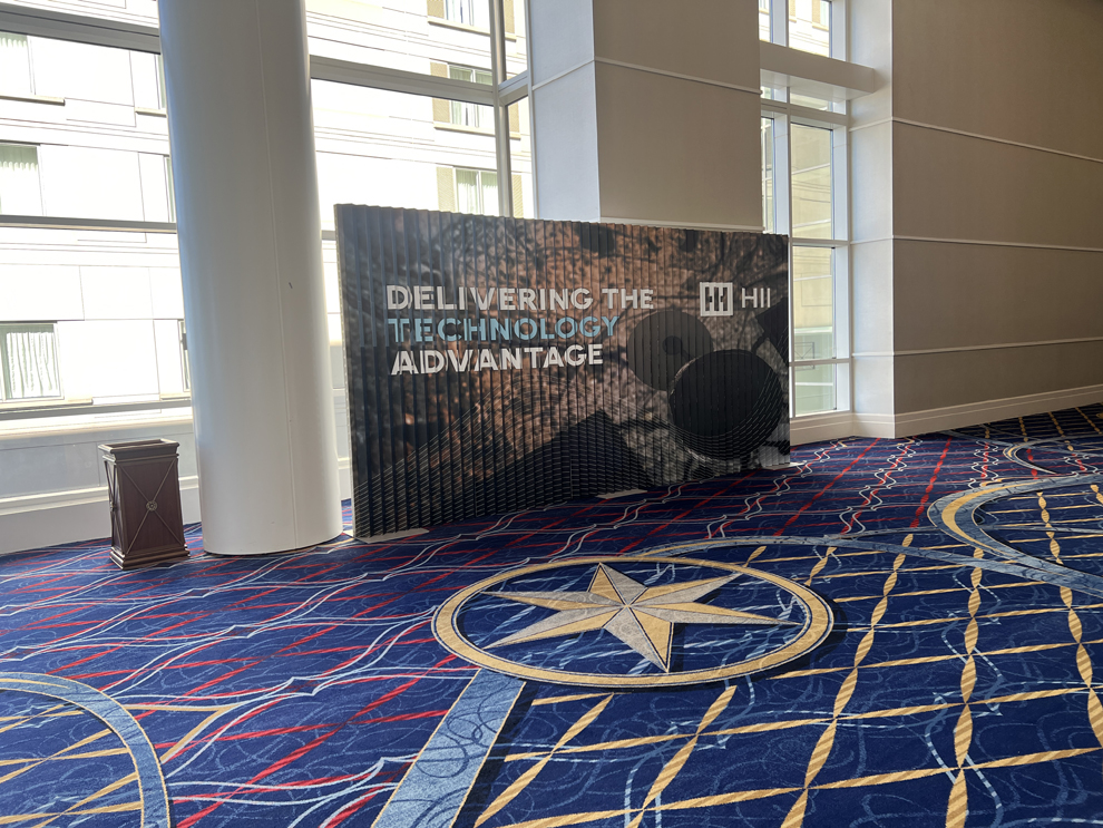Branded lenticular wall displays for office interiors in Washington DC