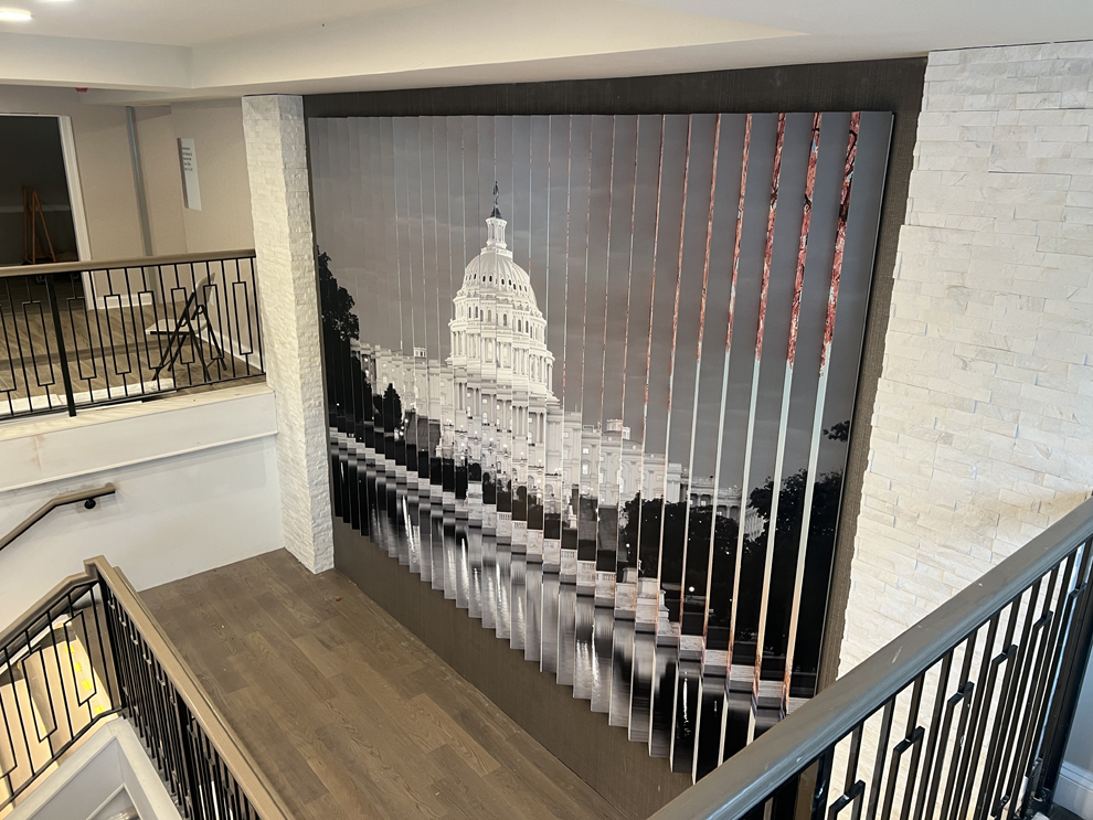 Free-standing lenticular displays for trade shows and events in Washington DC