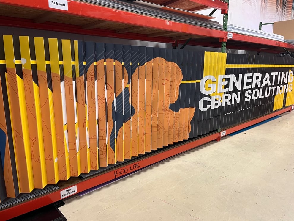 Free-standing lenticular event displays designed for venues in Richmond, VA