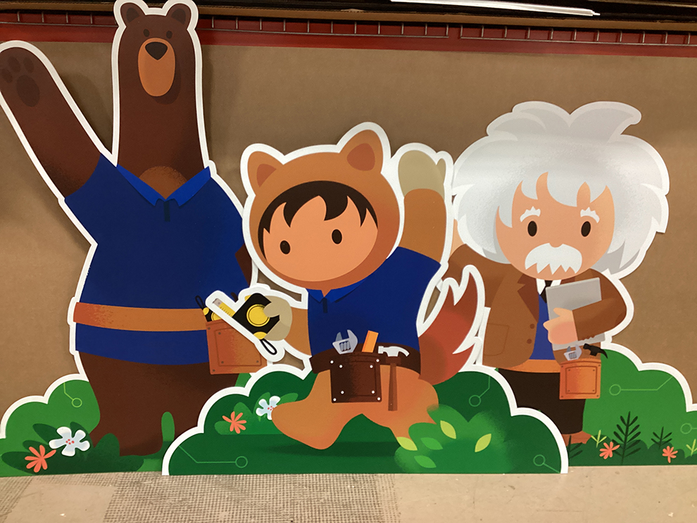 Life Size Cut Outs in Baltimore, MD designed and printed for retail storefront branding and visual displays