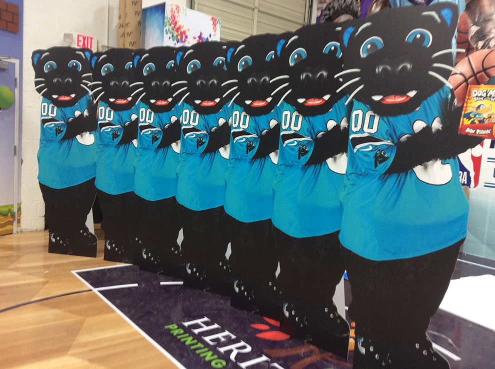 Life Size Cut Outs in Washington, DC designed and printed for sports events and fan experiences