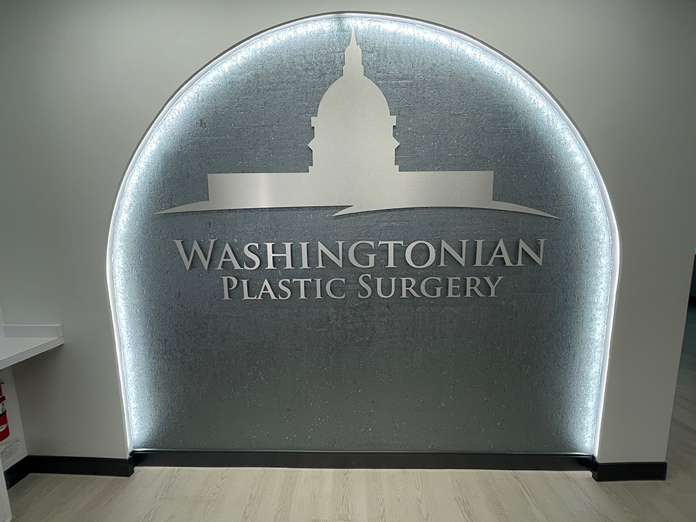 Lobby Signs Alexandria VA designed and installed to enhance reception area identity