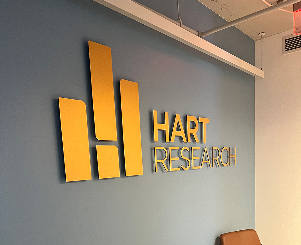 Lobby Signs Arlington VA designed and installed to enhance office branding with clean acrylic finishes