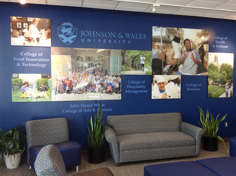 Lobby Signs Rockville MD designed and installed with large-format graphics for workplace impact