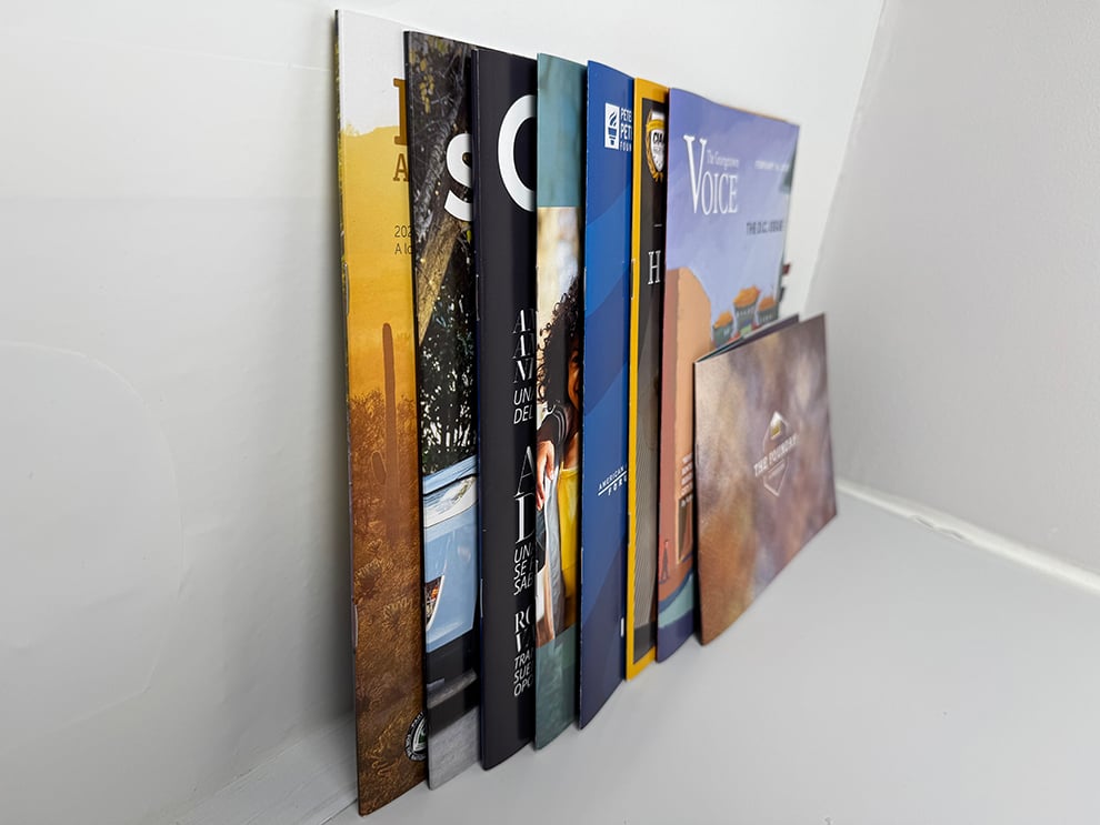 Magazine Printing in Raleigh, NC printed and mailed for custom full-color magazines and business branding