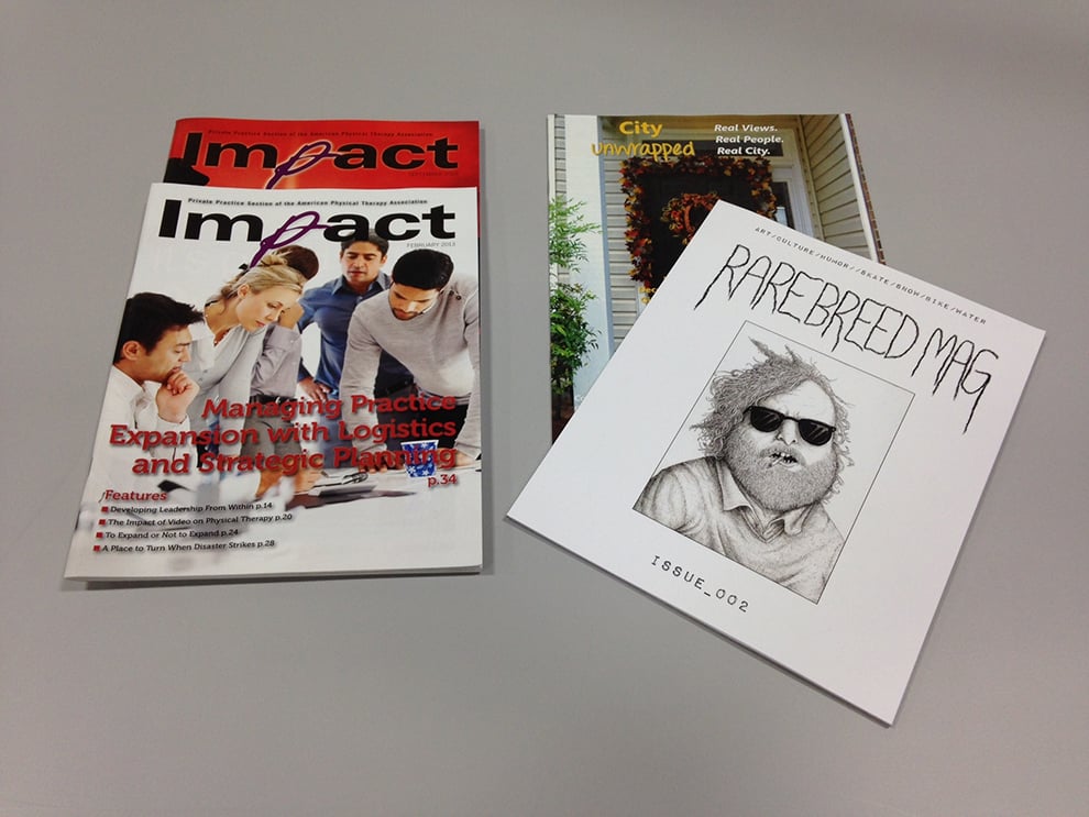Magazine Printing in Raleigh, NC printed and mailed with fast turnaround for company magazines
