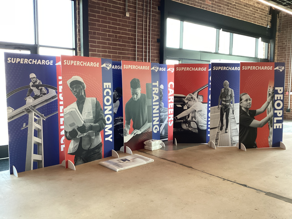 Event signage and meter boards installed at venues Gaithersburg, MD