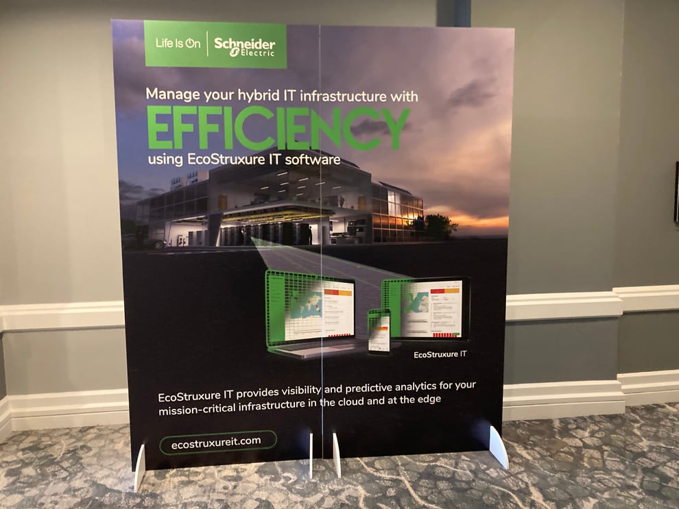 Meter boards with branded graphics for conference events Richmond, VA