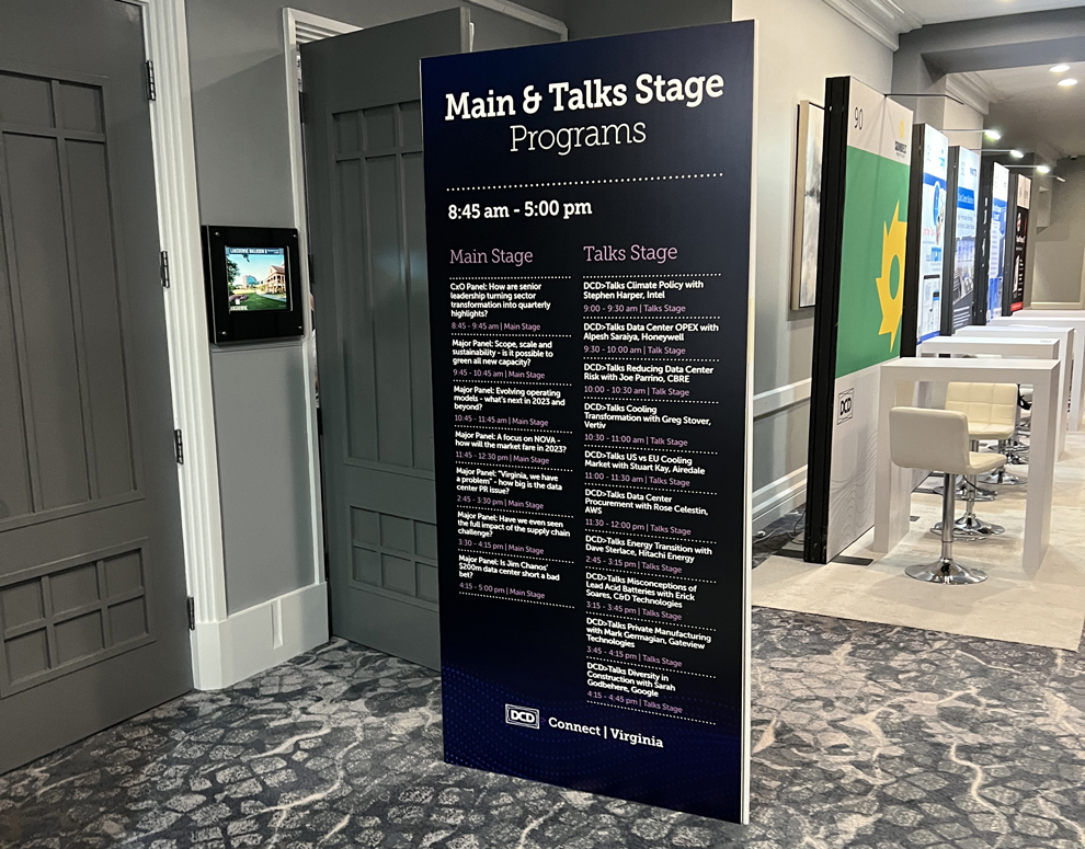 Custom event meter boards and directional signage Sterling, VA