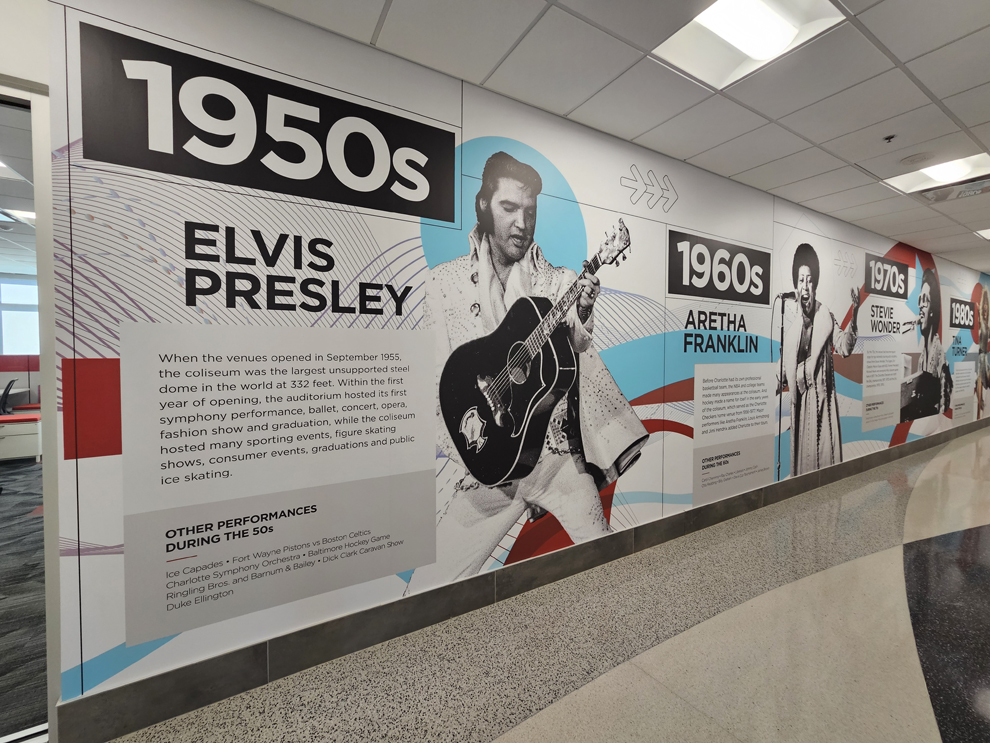 Museum exhibit graphics and signage installation in McLean, VA