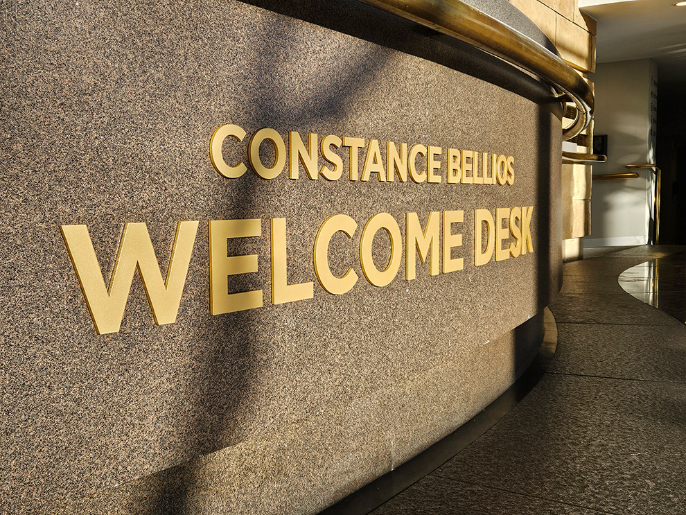 Corporate office signs with custom branding installed in Newport News, VA