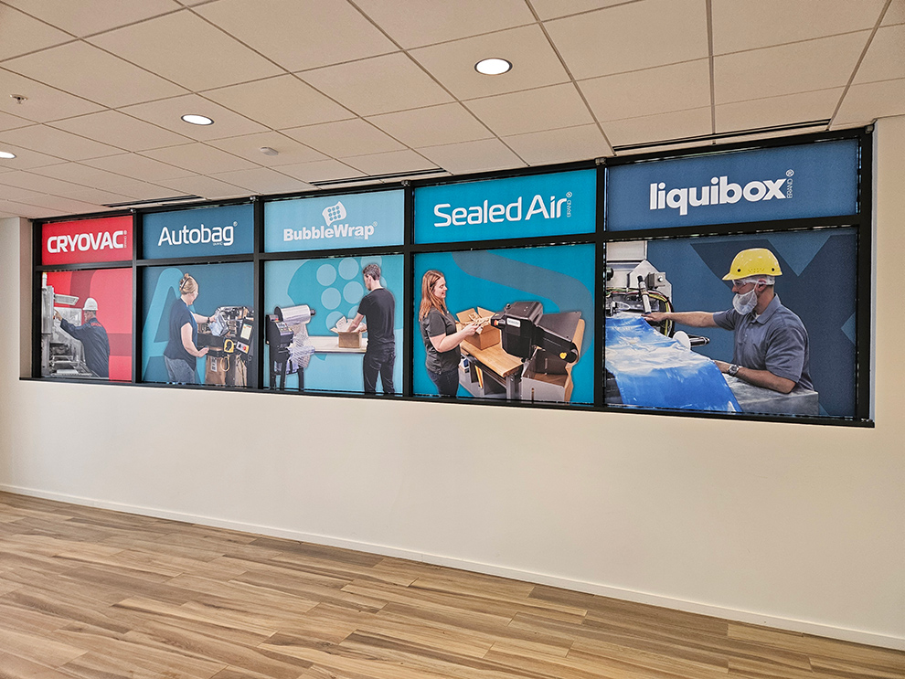 Corporate office signs and wall displays installed in Norfolk, VA