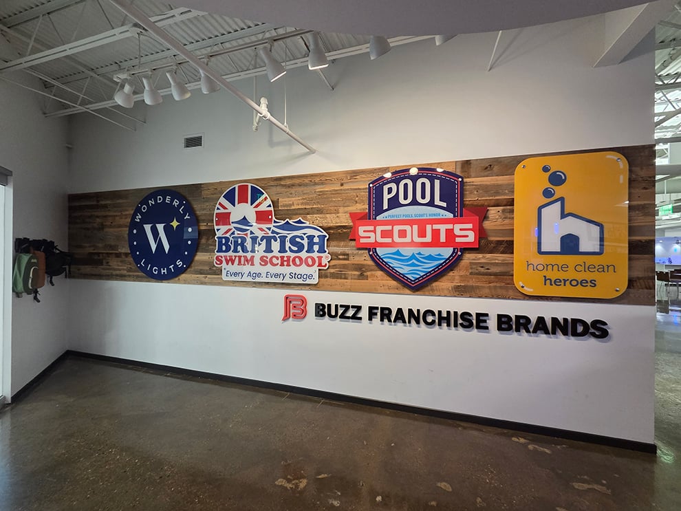 Custom office signage and window graphics installed in Richmond, VA