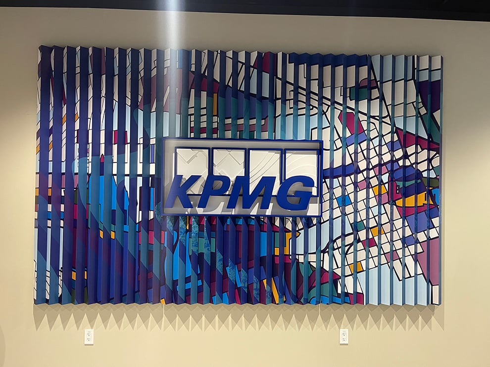 Custom office signs installed for workplace branding in Richmond, VA
