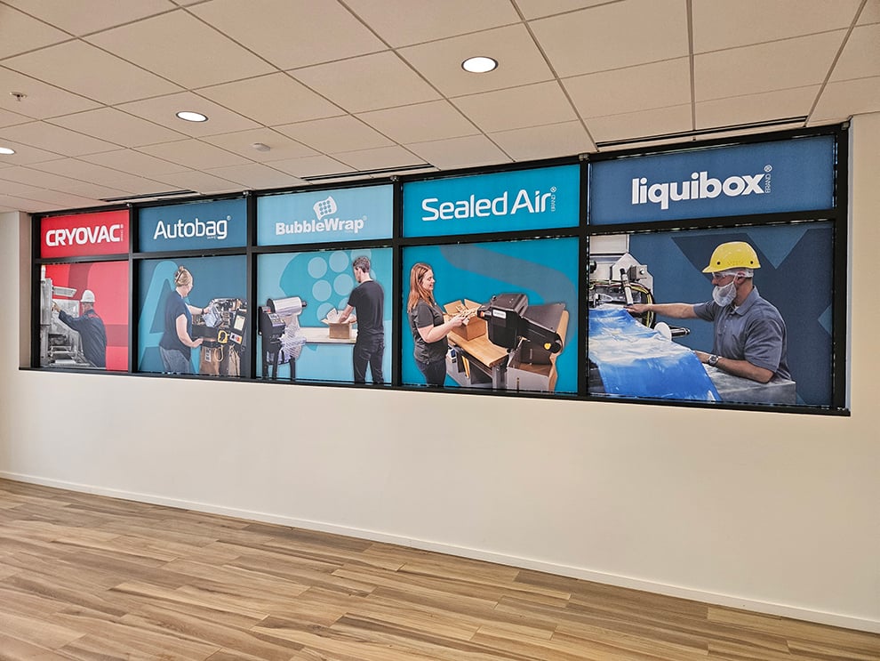 Corporate office signs and wall displays installed in Virginia Beach, VA