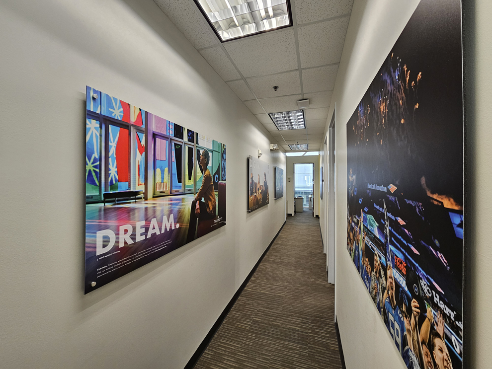 Custom office signage and window graphics installed in Washington, DC
