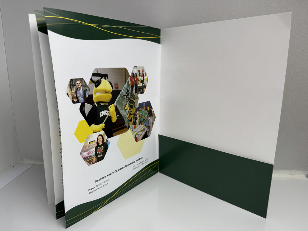 Presentation Folders in Baltimore, MD designed and printed for corporate and educational materials