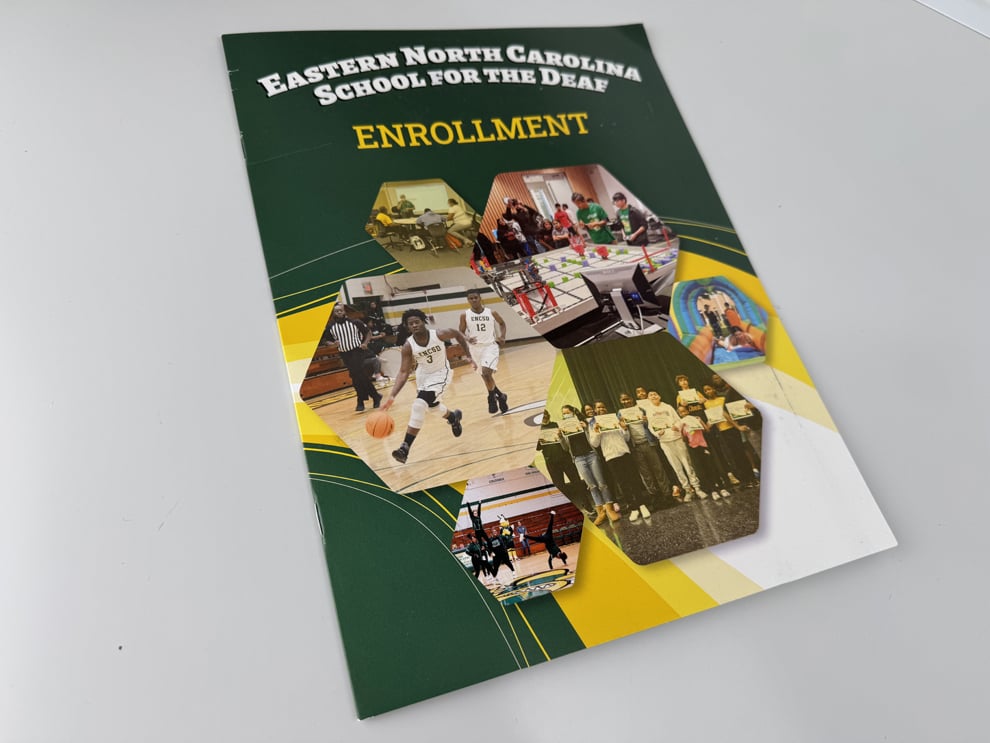 Presentation Folders in Baltimore, MD designed and printed with stitched pockets for marketing handouts