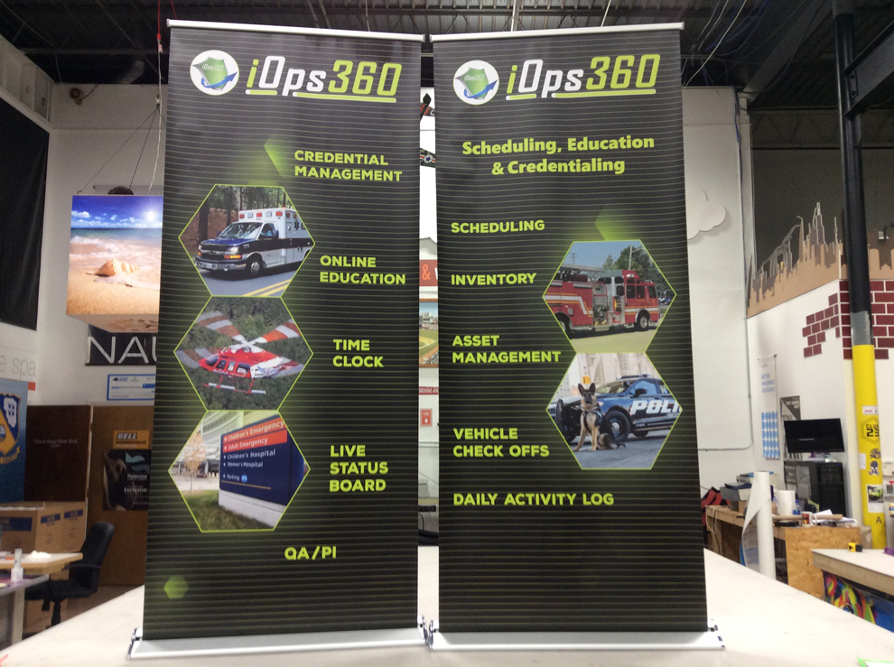 Branded retractable banner stand for business promotion Norfolk, VA