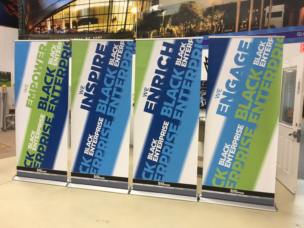 Branded retractable banner used for trade show display Norfolk, VA