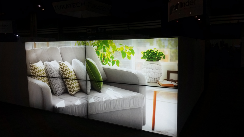 SEG fabric graphics with silicone edge design for events in Alexandria, VA