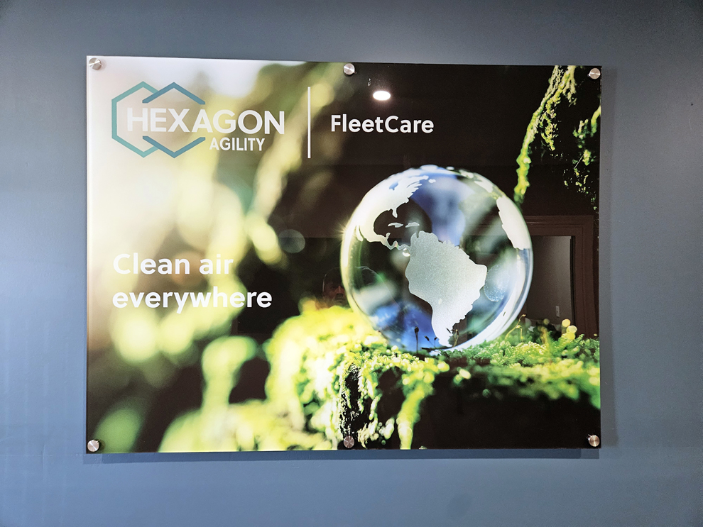 Standoff Mounted Signs in Alexandria, VA designed and installed for commercial office branding and décor