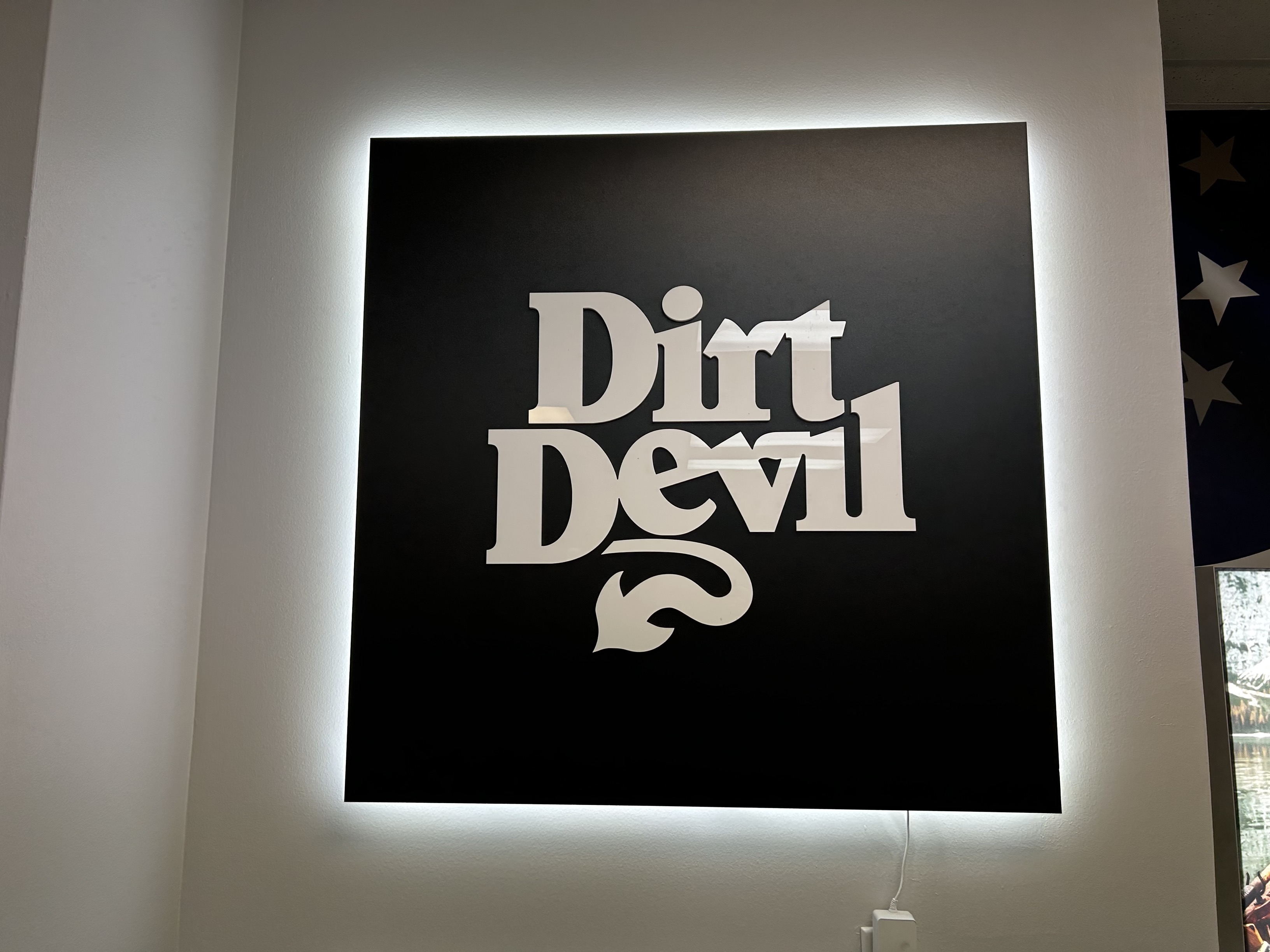 Standoff Mounted Signs in Arlington, VA designed and installed with LED backlit features for commercial branding