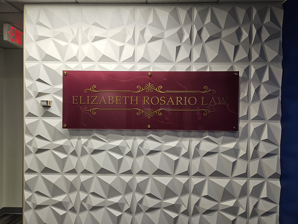 Standoff Mounted Signs in Baltimore, MD designed and installed for business offices and workplace branding