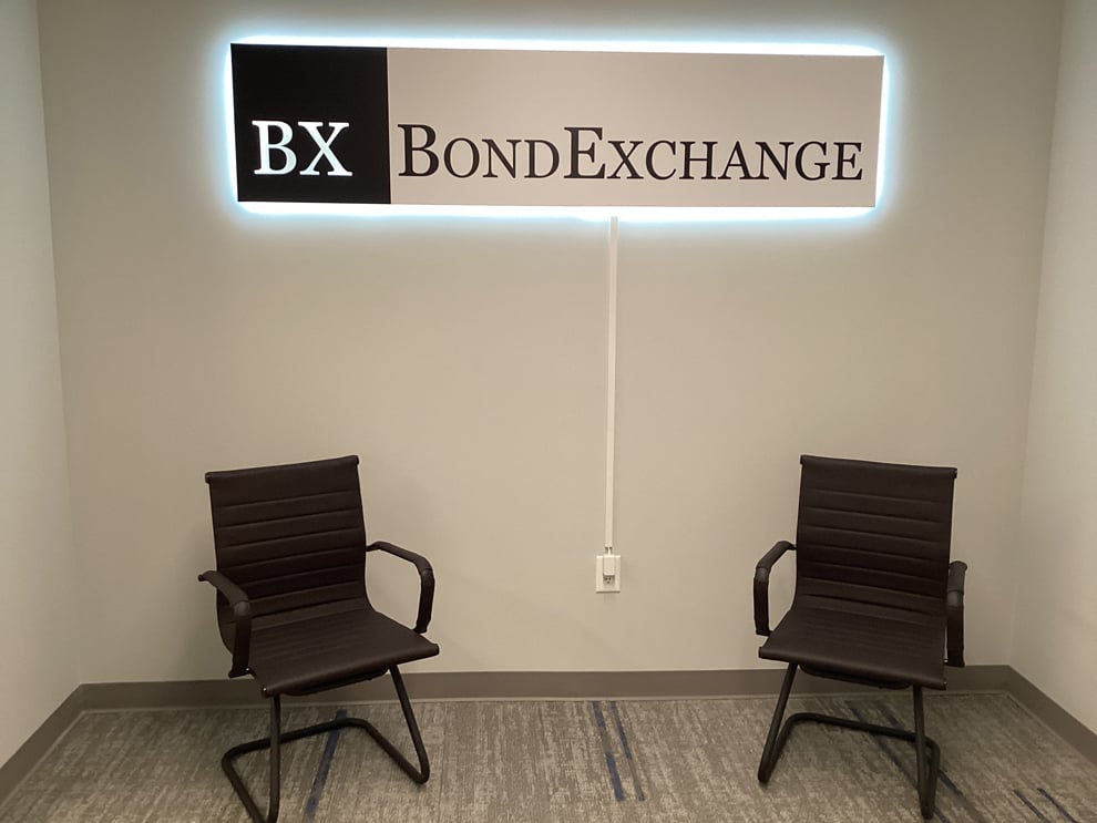 Standoff Mounted Signs in Bethesda, MD designed and installed with custom cut acrylic lettering