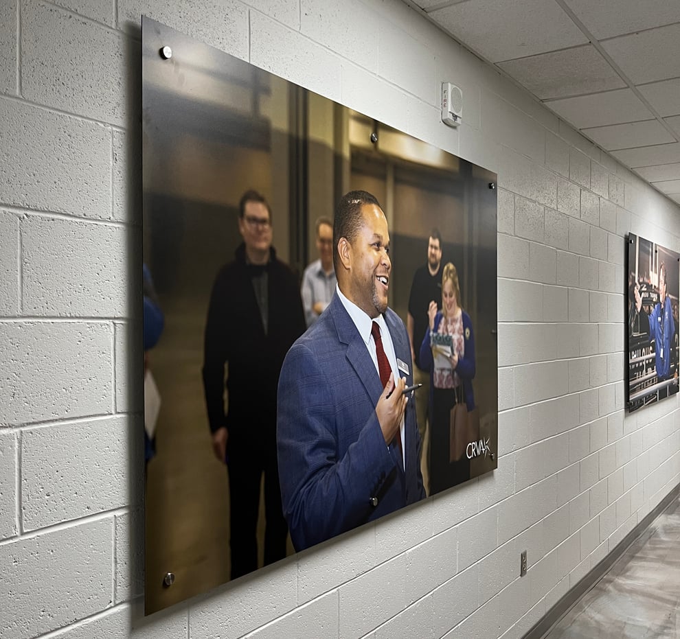 Standoff Mounted Signs in Bethesda, MD designed and installed for branded interior environments