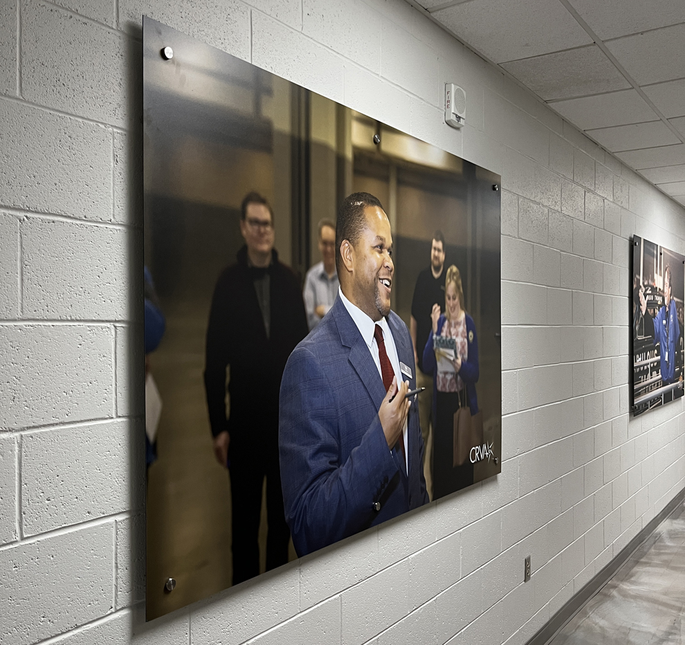 Standoff Mounted Signs in Fairfax, VA designed and installed for branded interior environments