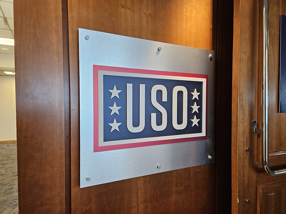 Standoff Mounted Signs in Norfolk, VA designed and installed with custom cut acrylic lettering
