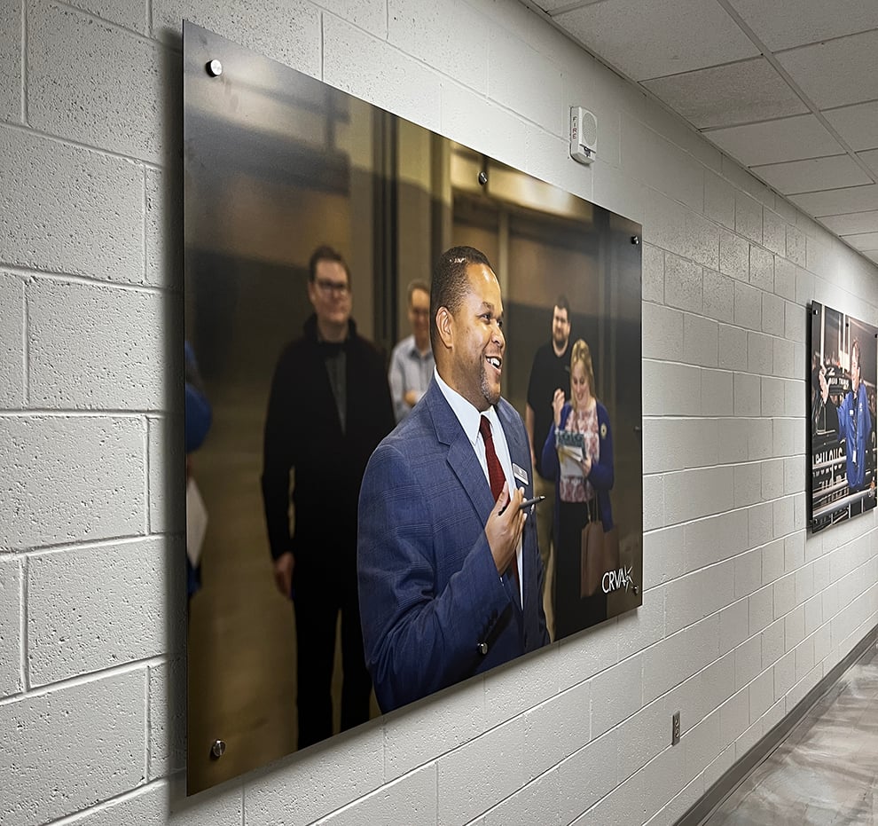 Standoff Mounted Signs in Richmond, VA designed and installed for professional offices and branded wall signage