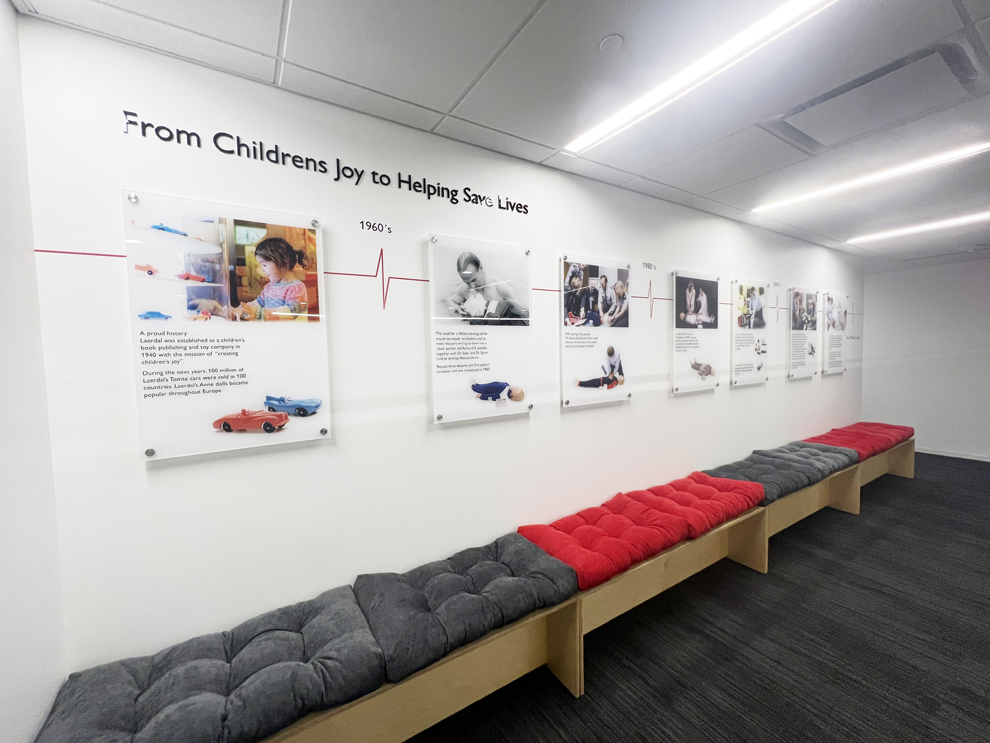 Standoff Mounted Signs in Sterling, VA designed and installed for lobby signage and client-facing displays