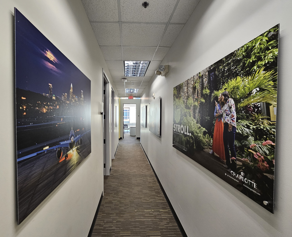 Standoff Mounted Signs in Sterling, VA designed and installed for corporate interior walls and branding displays