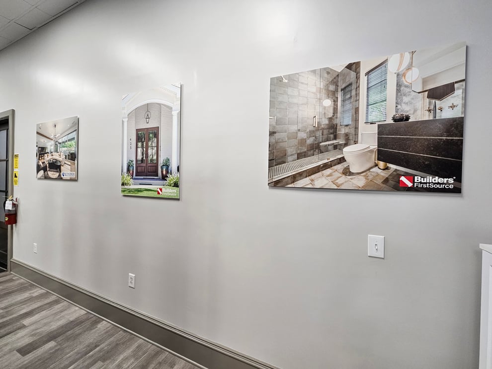 Standoff Mounted Signs in Washington, DC designed and installed for LED backlit office signage and wayfinding