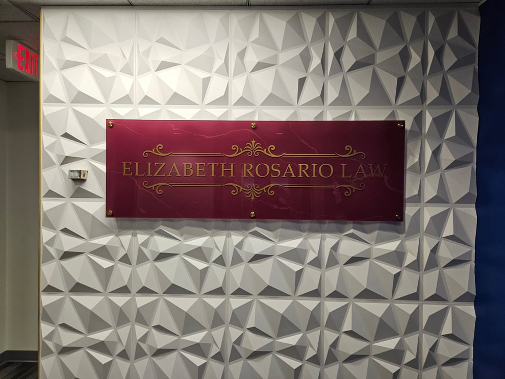 Standoff Mounted Signs in Washington, DC designed and installed for business offices and workplace branding