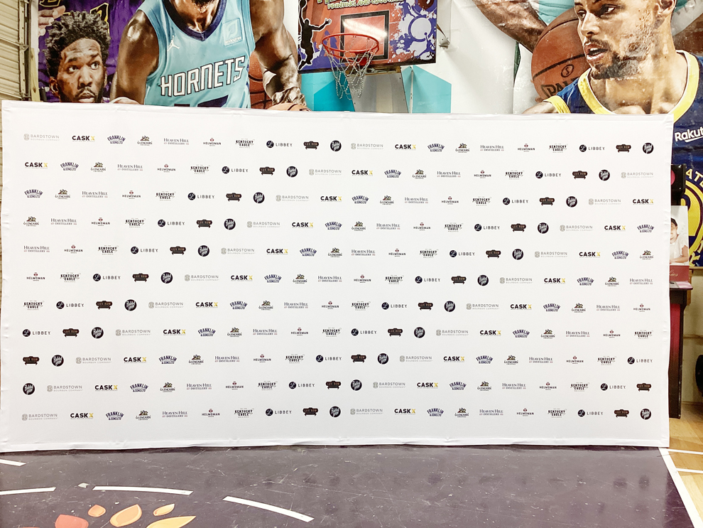 Step and repeat backdrops for corporate event branding in Washington, DC
