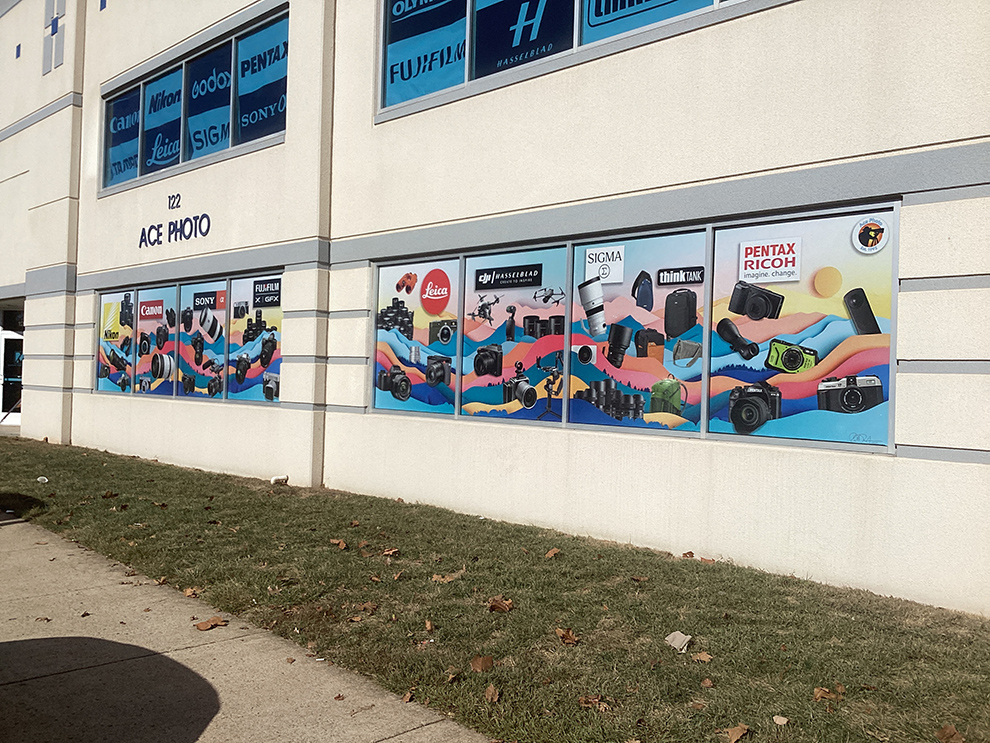 Vinyl storefront graphics for business branding in Annapolis, MD