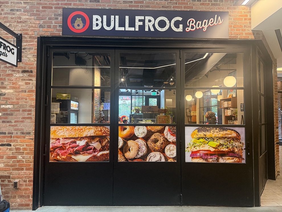 Storefront graphics with backlit sign and branded display Annapolis, MD