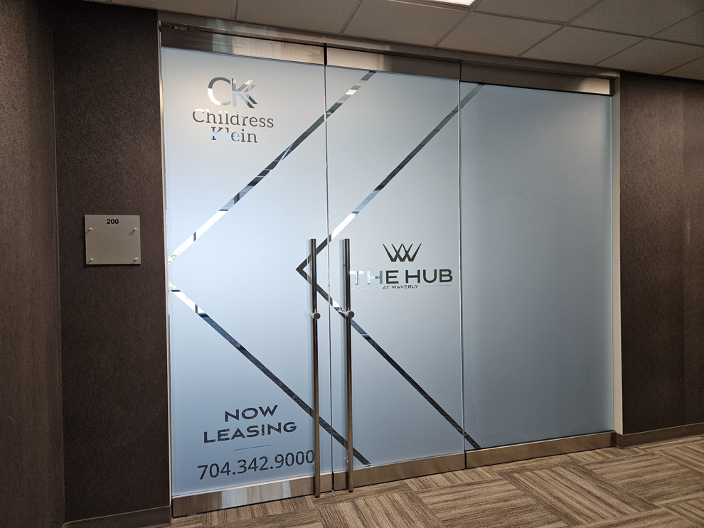 Storefront graphics and interior wall display branding Columbia, MD