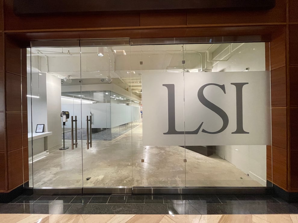 Storefront graphics with backlit sign and branded display Reston, VA