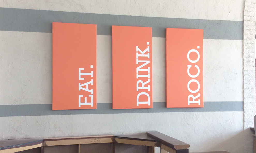 Stretch canvas prints installed for business interiors in Arlington, VA