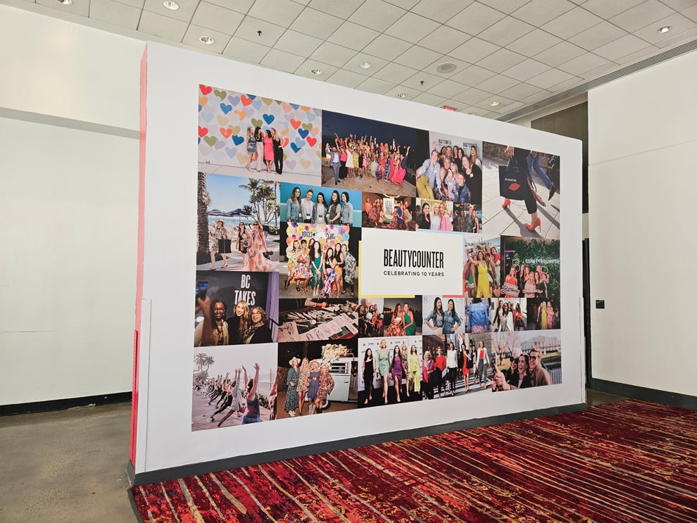 Trade show displays and signage produced for events in Rockville, MD