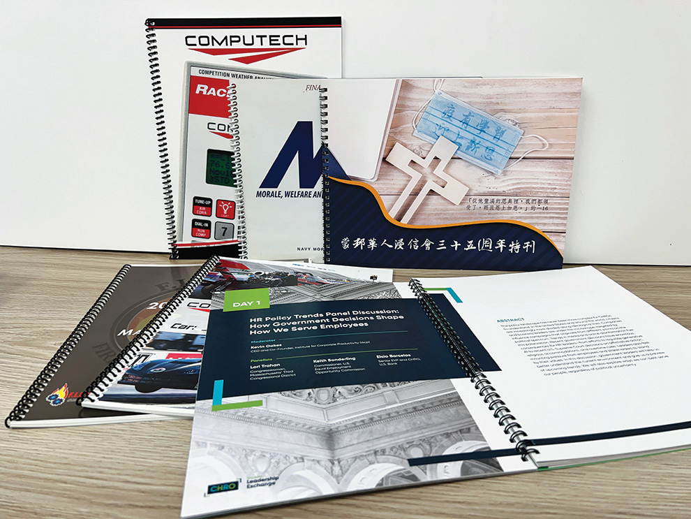 Training Manuals in Washington, DC printed and bound for business and employee onboarding programs